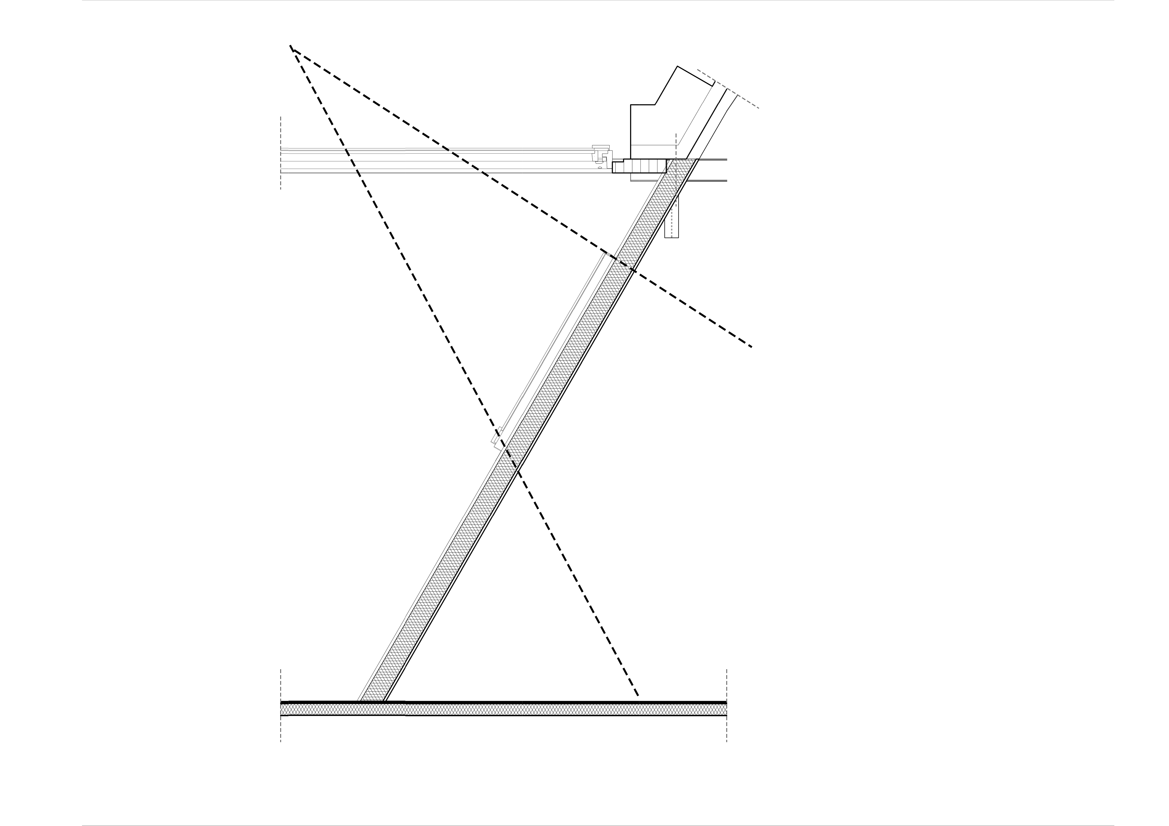ECO-HUB detailtekening 1:20 — aansluiting dakconstructie en gevel