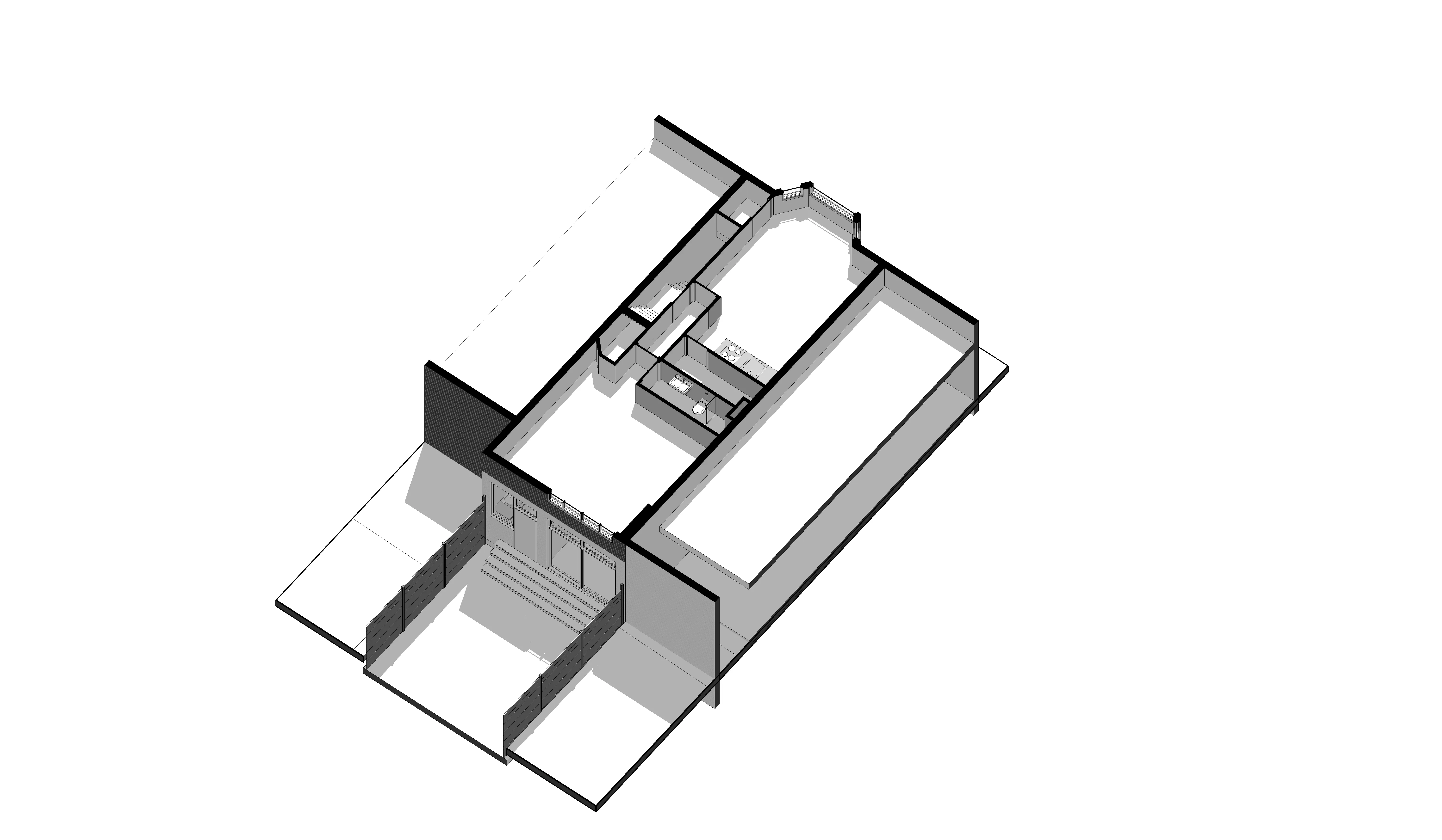 Nieuwe situatie — appartement 135A, begane grond met tuin