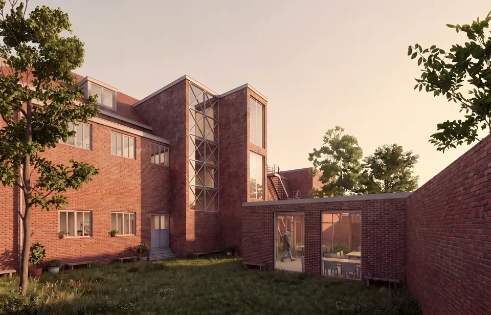 Care House Parallelstraat Rotterdam, transformatie schoolgebouw naar zorgwoningen voor mensen met dementie