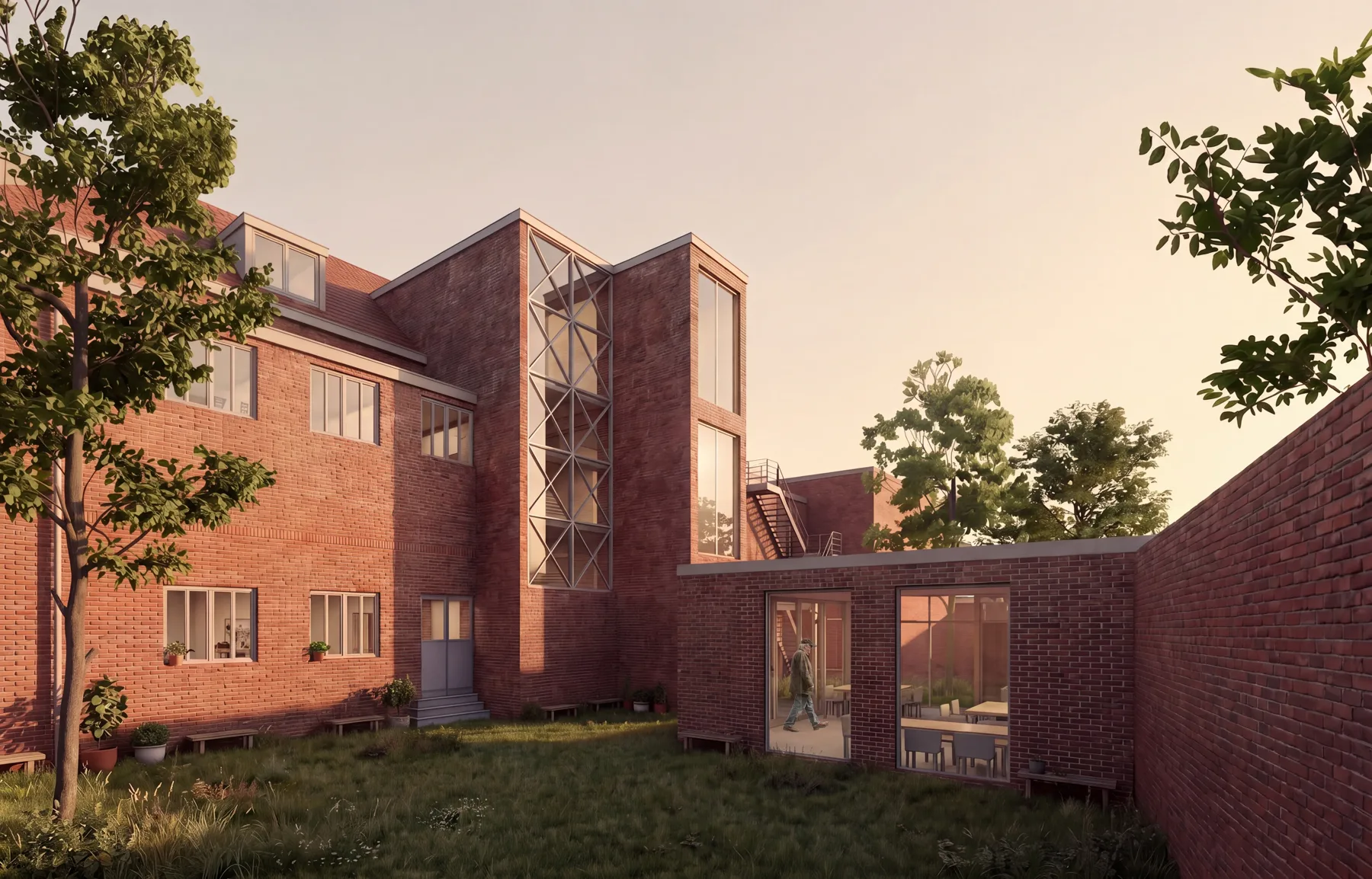 Care House Parallelstraat Overschie Rotterdam, transformatie voormalig schoolgebouw tot zorgwoning voor mensen met dementie